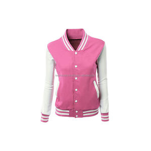 Veste de baseball vintage pour hommes, avec manches en cuir, chaîne, broderie chenille - Product Image 4