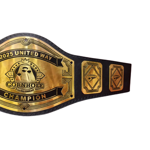 Cinturón de Campeón del Torneo de Cornhole United Way 2025, Cinturón Deportivo Personalizable de Primera Calidad, Diseño de Alta Calidad - Product Image 3