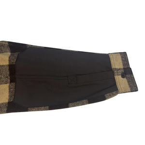 OEM Plaid <b>Flannel</b> Long Sleeve Casual Shirt Full Sleeve Cotton Checkered Pattern Single Button Closure Breathable <b>Jacket</b> For Men - Product Image 5