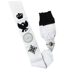 Cintas Masónicas de Alta Calidad para Candidatos de la Orden del Cordón Escarlata, Cintas Blancas Hechas a Medida, Servicio OEM ODM - Product Image 1