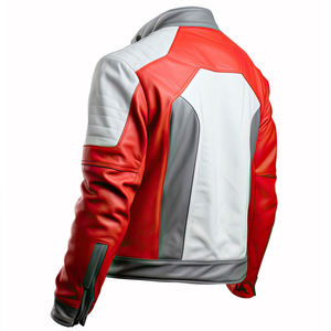 New Style Men's Genuine <b>Sheepskin</b> Leather Winter <b>Jacket</b> Premium Quality Stand Collar Casual Custom Logo Waterproof & Breathable - Product Image 5