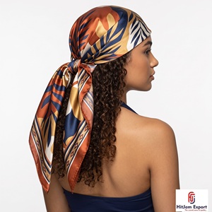 Luxury Satin Printed Scarf Manufacturer OEM ODM Branding Label Promotion Advertising Wholesale Africa - Product Image 5