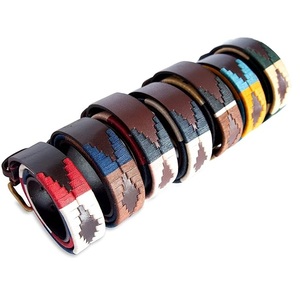 Cinturón de cuero de polo de primera calidad para hombre y niño, con hebilla de pasador de latón, ideal para equitación y golf. - Product Image 6