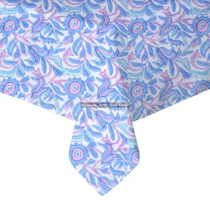 Mantel de Mesa para Decoración de Bodas al Mejor Precio, Estampado a Mano, 100% Algodón, 20 Capas, Cuadrado, 220 cm - Product Image 1
