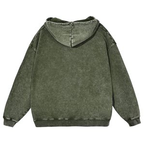 Sudaderas con capucha de moda otoñal con lavado ácido, fabricante de sudaderas con capucha extragrandes de felpa francesa desgastada personalizadas para hombre, sudadera con capucha barata de gran venta - Product Image 5