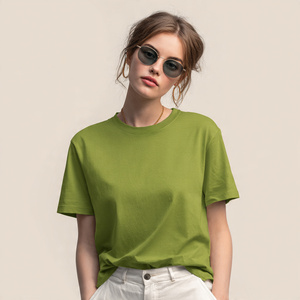 เสื้อยืดลำลองผ้าฝ้ายโพลีเอสเตอร์ 100% คอกลม แขนสั้นทรงหลวมสำหรับผู้หญิง เสื้อยืดฤดูร้อน/ฤดูใบไม้ผลิ - Product Image 4