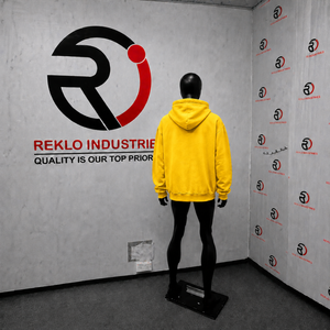 Sudadera con capucha amarilla extragrande con cremallera y estampado gráfico personalizado, estilo streetwear unisex, de forro polar grueso, en oferta. - Product Image 4