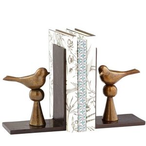 Nordic Style Silver Metal Stag Head Bookends Decorative Animal Metal <b>Bookcase</b> Stopper Heavy Duty Book Ends - Product Image 6