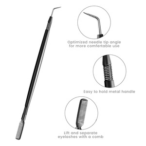 Outils de rehaussement de cils Plasma Black en acier inoxydable avec logo personnalisé, outil de rehaussement de cils et peigne pour vos cils par Bahasa Pro - Product Image 2