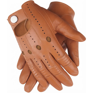 Gants de conduite pour hommes en cuir, gants de conduite sans doigts, gants de course en cuir, gants de sport personnalisés - Product Image 1