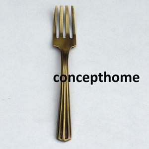 Ensemble de fourchettes en laiton, design élégant, durable et résistant à la rouille, prise en main confortable, parfait pour la salle à manger à domicile, les restaurants et les événements spéciaux - Product Image 2