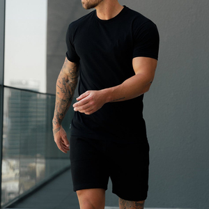 Shorts décontractés pour hommes en pur coton, taille mi-haute, avec cordon de serrage, délavés à l'acide, personnalisables, par le fabricant - Product Image 2