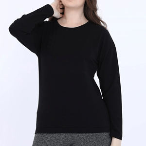 Sweat-shirt pour femme à manches longues et col rond, de qualité supérieure, avec logo personnalisé imprimé, meilleur prix, service OEM. - Product Image 1