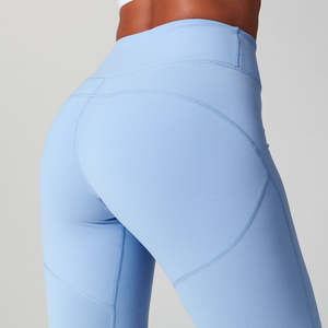 <b>Womens</b> High-Elastic Yoga Gym Outfit Solid 2-Piece Set Breathable Soft Moisture-Wicking <b>Leggings</b> <b>Crop</b> Top <b>for</b> Fitness - Product Image 5