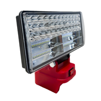 Lampu Kerja LED Baterai Lithium 90W Kompatibel 8-Inci - Tahan Air IP67, Tahan Guncangan ABS, Dapat Diredupkan, Cahaya Siang 6000K, Sudut Sinar 140 Derajat