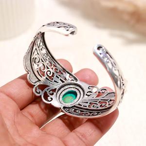 925 Sterling <b>Silver</b> turquoise Gemstone <b>Bracelet</b> Bangle for Women High Top Quality <b>Silver</b> Bangle Designer Jewelry - Product Image 3