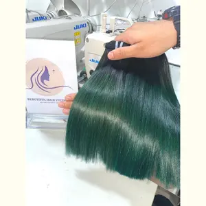 Stunning Smooth Green Bone Straight High Quality Attractive Shiny Look Hair Beautiful Hair Extensions,Virgin Hair Bundles,Weave