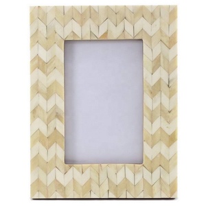 Handmade Fancy Handicraft Natural Bone Inlay Eco-friendly Durable <b>Rustic</b> Modern Tabletop Decorative Photo Frame Uttar Pradesh - Product Image 5
