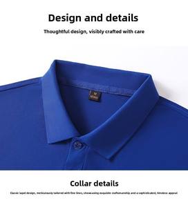 Polo de manga corta unisex de algodón peinado de fibra larga bicolor con solapa PK, personalizado con logo, para ropa de trabajo, bordado OEM, al por mayor - Product Image 4