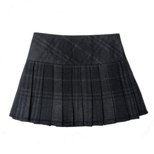 Minifalda plisada de cintura alta estilo A para mujer y niña, diseño tradicional de kilt envolvente, mezcla de PU transpirable, ideal para otoño. - Product Image 2
