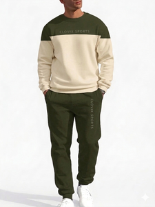 Ensemble de survêtement pour homme sur mesure, 100% coton, poids lourd, style streetwear, vente en gros, logo personnalisé, ensemble de vêtements de sport pour le jogging, prix abordable - Product Image 4