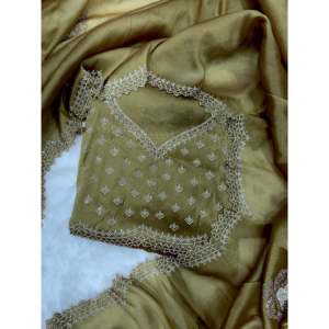 Saree de Jarkhan de designer Diamond Work pour les robes de soirée et de cocktail - Product Image 3