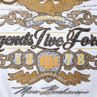 Blouson Bomber Homme Blanc en PU, Logo Brodé sur le Devant, Col Rabattable, Fermeture Éclair, Style Décontracté, Veste Letterman – Direct Usine