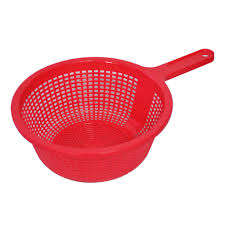 Inomata Colador Elegante para Cocina, Colador con Mango Rojo, 19cm - Product Image 1