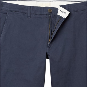 Pantalones Chinos de Algodón Elástico para Hombre, Color Azul Marino Oscuro, Corte Ajustado, Uso Diario, Tela Resistente, Diseño Moderno - Product Image 4