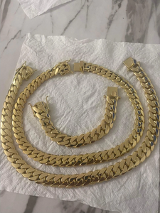 Cadena de Eslabones Figaro Clásica Chapada en Oro, Collar Unisex Estilo Miami, Aleación de Zinc, Certificado IGI, Joyería para Uso Diario, Regalo para Fiestas - Product Image 3