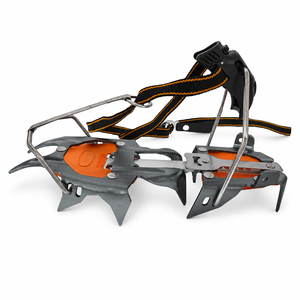 Crampons d'escalade sur glace unisexes CRM-12-S HM Brand 12 points, anti-statiques, en acier allié, certifiés CE, bleus et noirs - Product Image 3