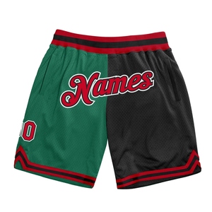 Venta al por Mayor Directa de Fábrica OMMIZ INDUSTRY, Pantalones Cortos de Baloncesto Auténticos Personalizados en Negro, Blanco, Rayas y Naranja-Azul Rey - Product Image 5