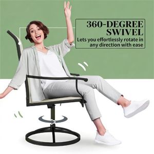 Set di Due Poltrone Beige per Cortile e Giardino - Product Image 2