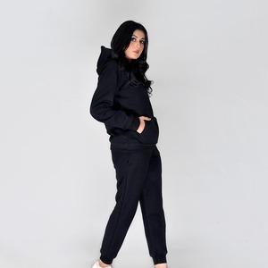 High Quality Custom Logo Two Piece Suits Solid Color <b>Plain</b> <b>Tracksuit</b> Hoodie Men Sweatsuit Sets Women's Clothing Set - Product Image 5