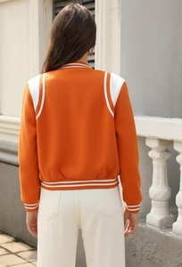 Premium <b>Womens</b> Varsity <b>Jacket</b> Breathable Casual Streetwear Professional Manufacturer - Product Image 2