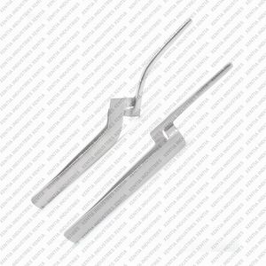 2 pinces articulées pour papier d'occlusion dentaire, 6 pouces, droites et courbées, en acier inoxydable, outils chirurgicaux - Product Image 4