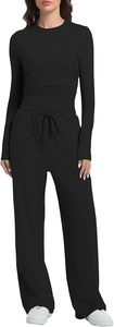 Trendy Women Full Sleeve T Shirt and Trouser <b>Set</b> Casual Cotton Two Piece Outfit Comfortable Ladies Loungewear <b>Set</b> For Daily Wear - Product Image 3