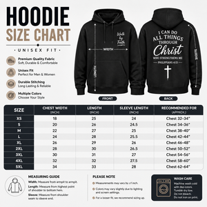 Sudadera con Capucha Casual de Invierno para Hombre con Estampado de Versículos Bíblicos, Corte Regular, Transpirable, con Bolsillos, 350 gramos - Product Image 6