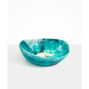 Tazón de Resina con Diseño de Remolino de Mármol de Lujo, con Base Dorada Elegante, Vajilla Ecológica de Epoxi Altamente Pulido para Hoteles - Product Image 3