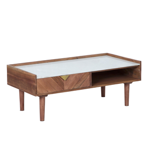 Table basse en bois d'acacia Vandana Aston Arista - Product Image 6