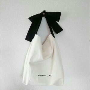Elegante Bolso Tote de Lona Estilo Bohemio para Mujer con Lazo en el Hombro, Cierre Personalizado, Ligero, Resistente al Agua, para Pedidos al por Mayor - Product Image 5