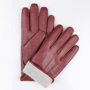 Fashion Genuine Leather <b>Touch</b> <b>Screen</b> <b>Gloves</b> Fast Delivery Wholesale Men's Leather Winter fashion <b>Gloves</b> - Product Image 6