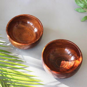 ชามไม้มะม่วงธรรมชาติงานแฮนด์เมดชิ้นส่วนตกแต่งตามสั่งสำหรับสลัดผลไม้เสิร์ฟอาหารเชื่อถือได้สินค้าจากโรงงาน - Product Image 2