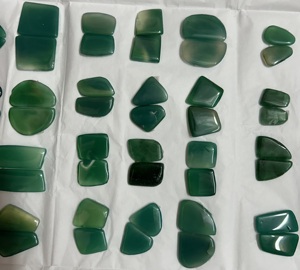 Paire de boucles d'oreilles multi-formes en onyx vert de qualité AAA de taille personnalisée Bijoux en onyx vert naturel pour prix de gros - Product Image 2