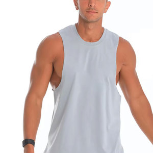 Débardeur sans manches pour homme Econex Sports, col rond, couleur unie, tricoté, respirant, séchage rapide, vêtements de sport décontractés, 100% polyester, 160g - Product Image 6