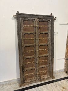 แผงประตูไม้เนื้อแข็งโบราณพร้อมกรอบแกะสลักด้วยมือ เป็นมิตรกับสิ่งแวดล้อม สำหรับห้องนอน ห้องนั่งเล่นกลางแจ้ง เฟอร์นิเจอร์บ้าน - Product Image 2