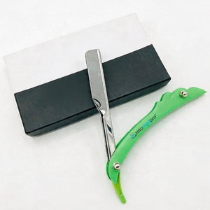 Navaja de Afeitar Desechable de Alta Calidad, Navaja Recta Sostenible para Barbería, Rasoi, Cuchillo Plegable con Mango de Plástico - Product Image 4