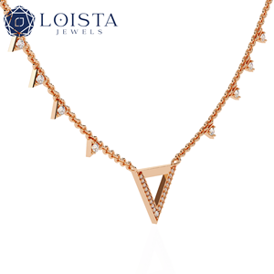 Collar de tenis de diamantes cultivados en laboratorio, Cadena cubana de diamantes cultivados en laboratorio al por mayor - Product Image 2