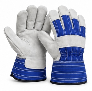 Gants de rigger canadiens en cuir lisse, durables, respirants, flexibles, antidérapants, résistants à la chaleur, avec manchette renforcée, personnalisables - Product Image 6