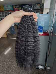 Vente en gros d'extensions de cheveux vierges vietnamiennes crues cheveux cambodgiens de vague de corps droits crépus de haute qualité de fournisseur de confiance - Product Image 3